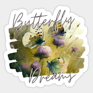 Rainy Butterfly Dreams Sticker